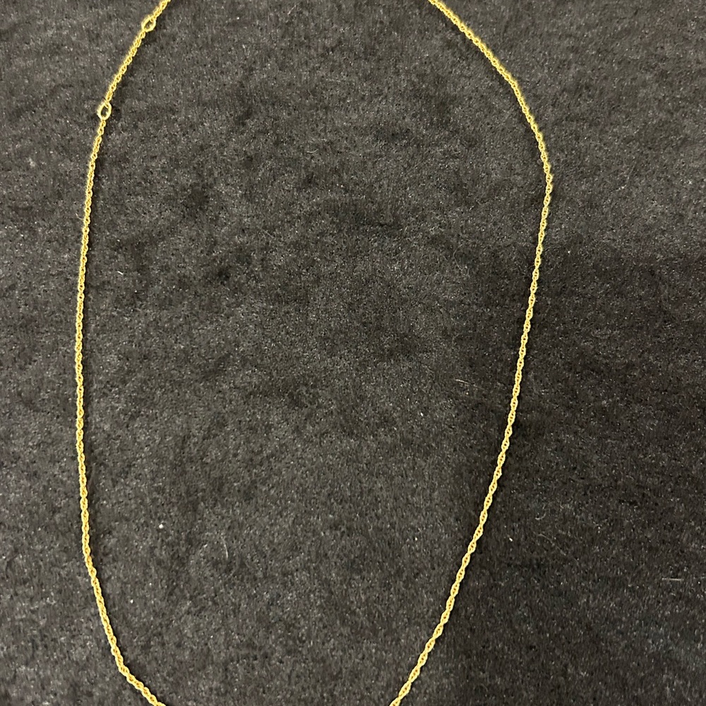 14k GF Delicate GOLD Rope Chain Necklace - Women Jewelry Adjustable 16-18”